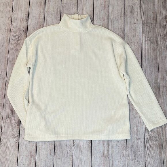 Madewell Mockneck Button-Back Top - Picture 2 of 8